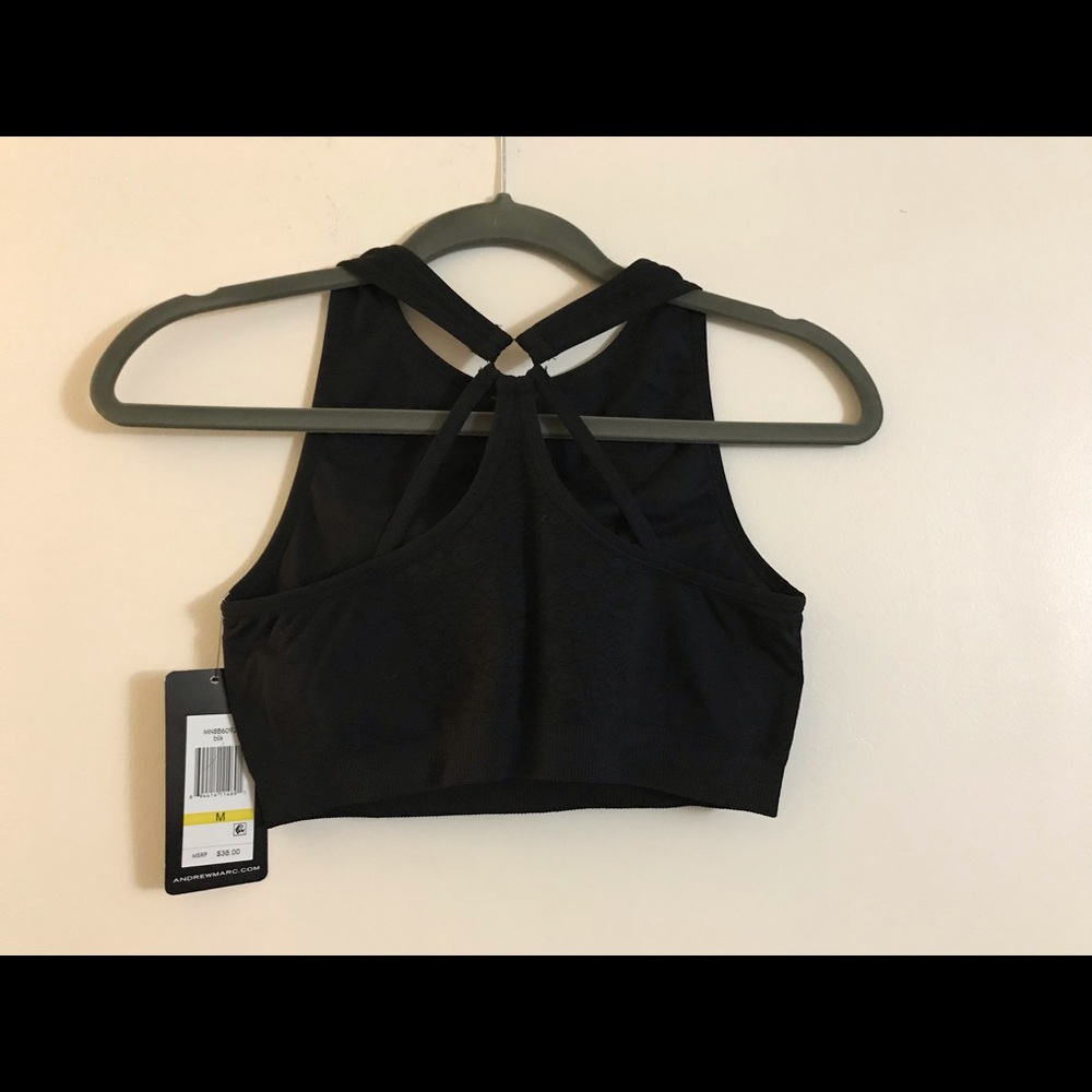 Black Andrewmarc sports bra - Picture 2 of 4